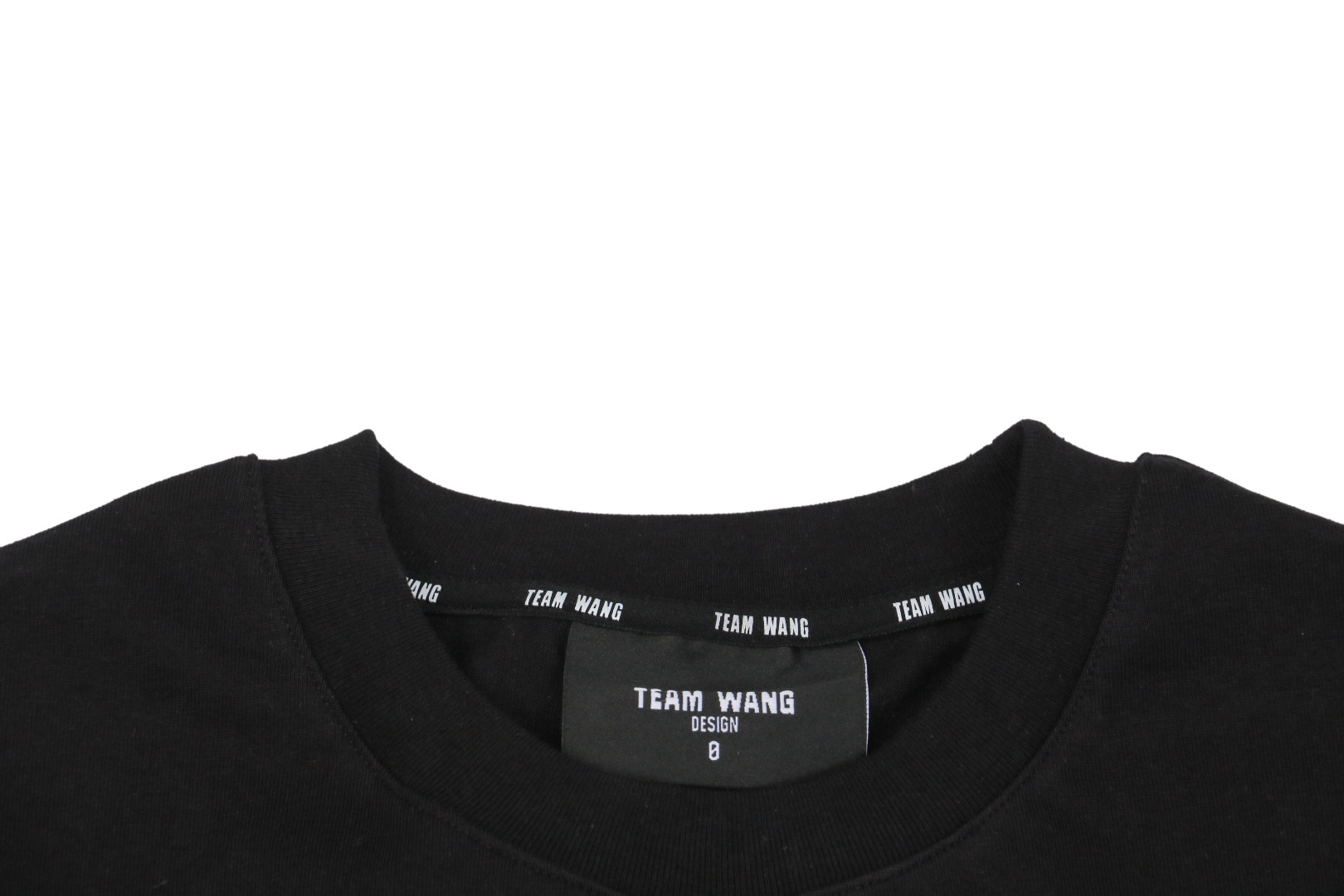 チームワン The Original 1 ホワイトレター Tシャツ ブラック 詳細画像 2