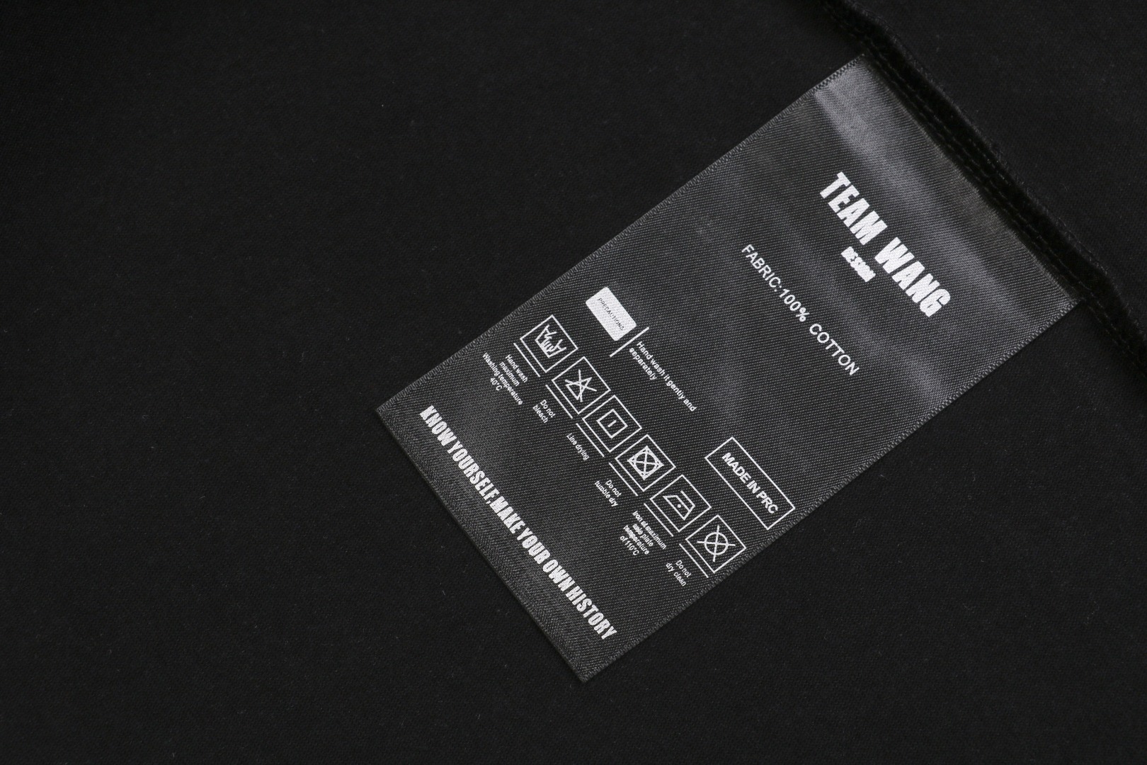 チームワン The Original 1 ブラックレター Tシャツ ブラック 画像 7