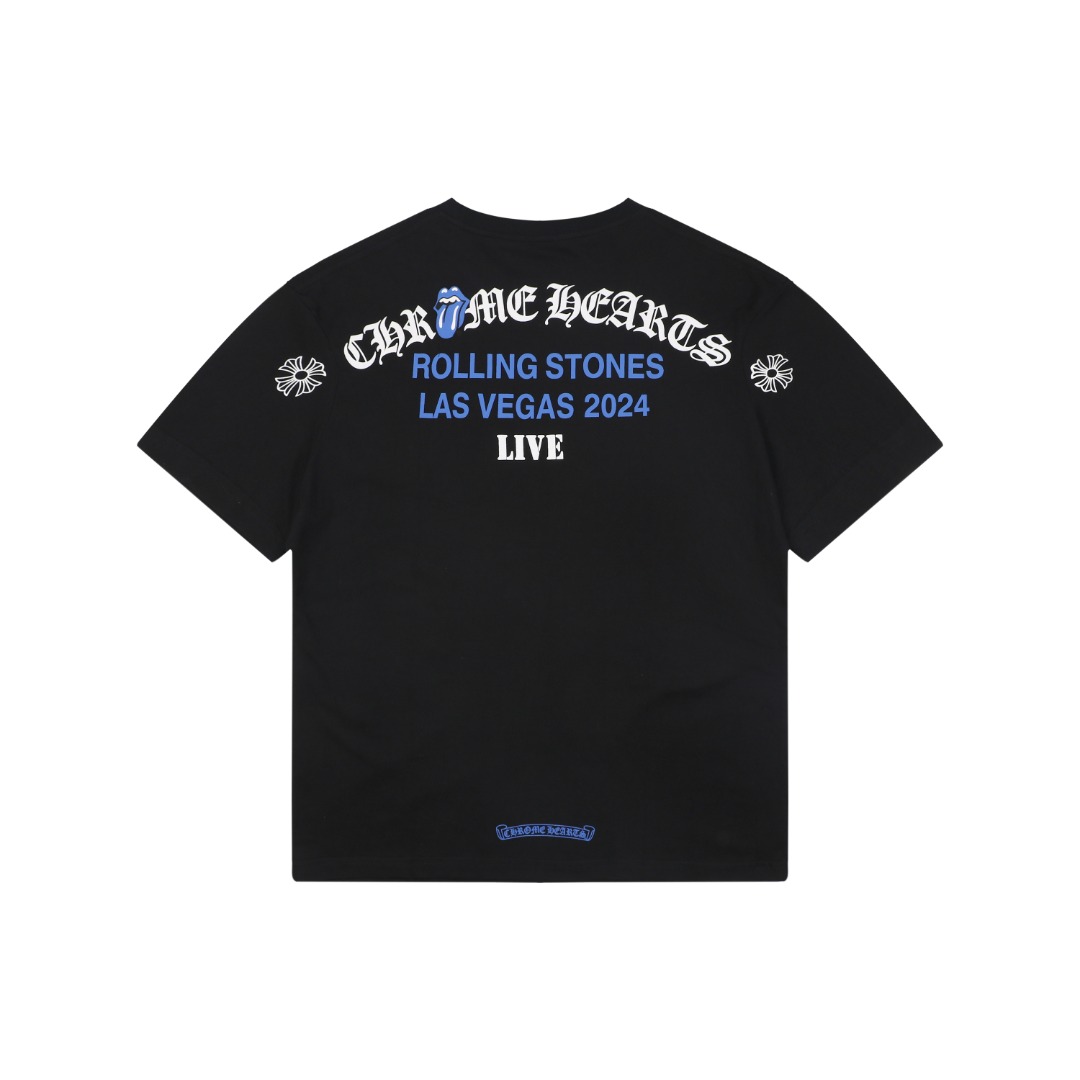 クロムハーツ Rolling Stones ラスベガス ポケット Tシャツ ブラック 画像 9