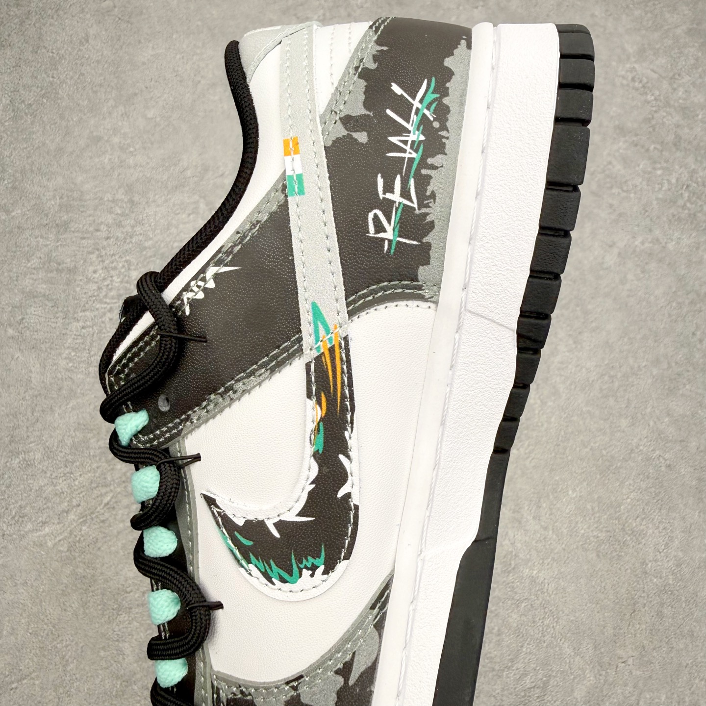 ナイキ Dunk Low Retro スプラッター ホワイト/ブラック DD1391-100 画像 7