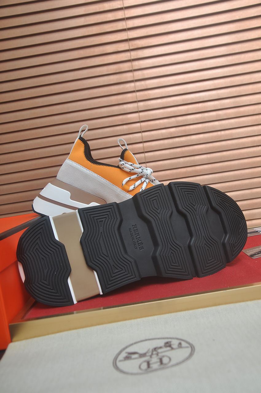 エルメス Trail スニーカー ホワイト/オレンジ 画像 7