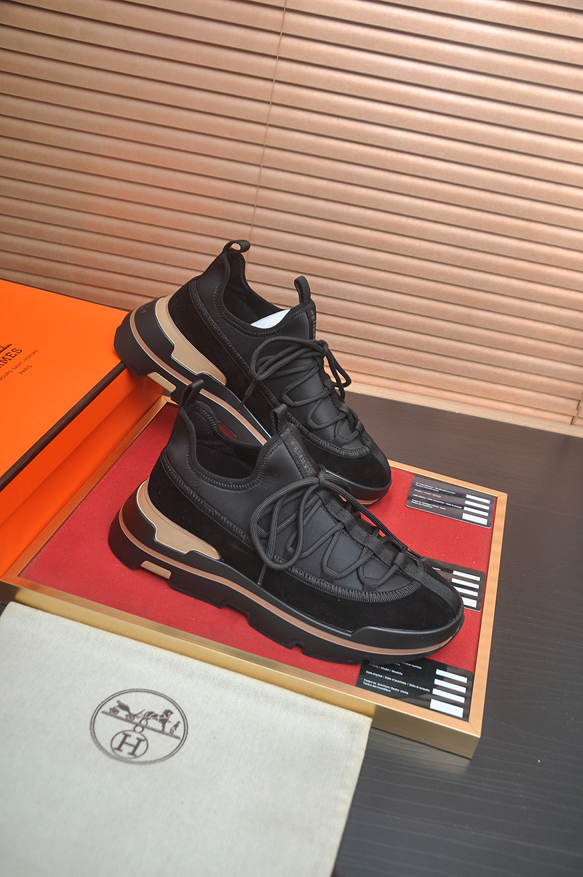 エルメス Trail スニーカー トーナルブラック 画像 7