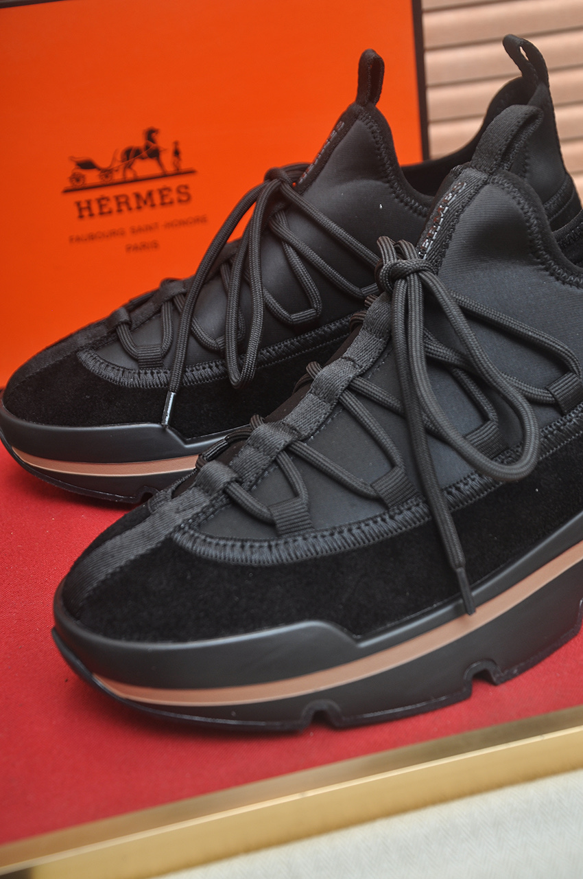 エルメス Trail スニーカー トーナルブラック 画像 8
