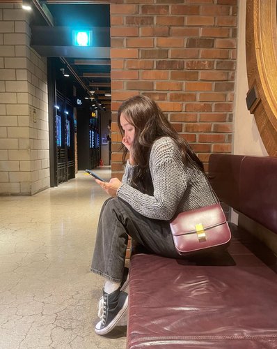 Celine セリーヌ クラシック トリオンフ カーフスキンバッグ ブラック 187363